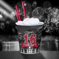 City Lights Sweet Sixteen Red ID242 Paper Cups