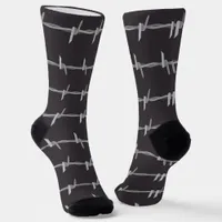 Barb Wire Novelty Punk Socks