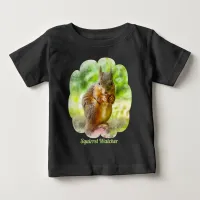 Squirrel Watcher Animal Painting Artwork Baby T-Shirt