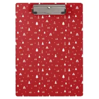 Christmas Trees and Snowflakes Clipboard