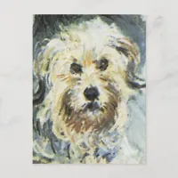 Dog Detail from Claude Monet Painting Postcard