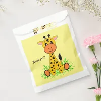 Cute funny baby giraffe for kids any age birthday  favor bag