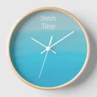 Ombre Beach Art Clock