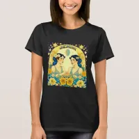 Horoscope Sign Gemini Twins Celestial T-Shirt