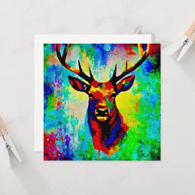 Mighty Deer Postcard - Proud stag
