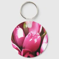 Pink Tulips Keychain