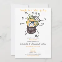 Boo Spooky Halloween Spider Web Ghost Baby Shower  Invitation