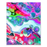 Marble Colorful Fluid Art    Photo Print