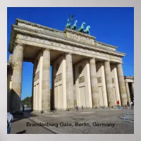 Brandenburg Gate, Berlin, Germany Poster