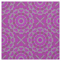 Magenta Stylish Decorative Geometric Pattern Fabric