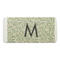 William Morris Pattern Willow Bough Monogrammed Eraser