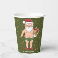 Funny Dirty Santa Christmas Collection Paper Cups