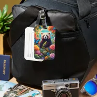 Red Panda in Bloom Luggage Tag