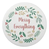 Holly Berry Pine Wreath Merry Everything Photo  Eraser