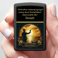  Art Teacher Inspiring at Sunset Zippo Lighter