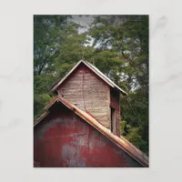 Faded Red Barn Cupola Postcard