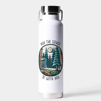 May the Course Be with You Disc Golf  Water Bottle