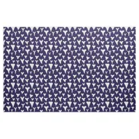 Shark Teeth on Navy Blue Fabric