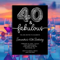 Silver Leopard 40 and Fabulous Black Invitation