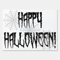 Halloween Spider Fingers and Web Yard Sign