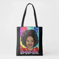 Be-You-Tiful | Girl of Color | Pop Art Tote Bag