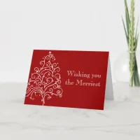 Merry Christmas and Wedding Save the Date Holiday Card