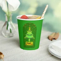 Celtic Christmas Tree Paper Cups