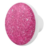 Pink Glitter Pattern ID144 Ceramic Knob