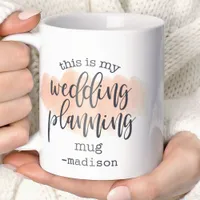 This Is My Wedding Planning Mug Watercolor Name