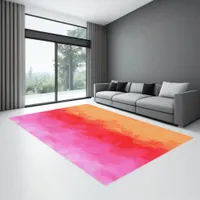 Watercolor Effects Fruit Salad ID134 Rug