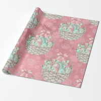 Cute Easter Basket Wrapping Paper