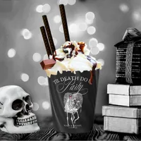 Gothic Skeletons 'Til Death Party Burgundy ID866 Paper Cups