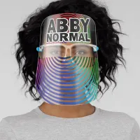 Welcome Abby Normal Colored Warped Spiral Face Shield