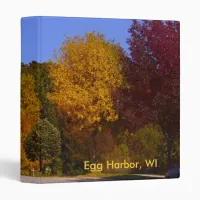 Egg Harbor, WI Fall Season with Trolley Car Binder