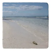 Isla Saona - Caribbean Beach with Seashell Trivet