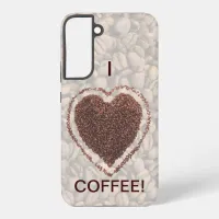 Coffee Lover Coffee Bean Heart Samsung Galaxy S22+ Case