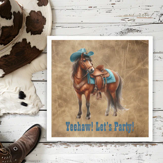 Rodeo Party Horse Napkins