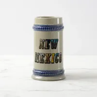 New Mexico, USA Text Beer Stein