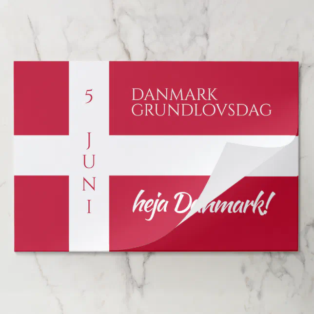 Danmark Grundlovsdag Danish National Day Flag Paper Pad