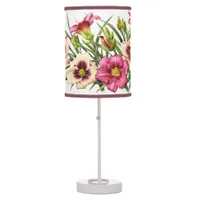 Daylily Bouquet Rubies Table Lamp