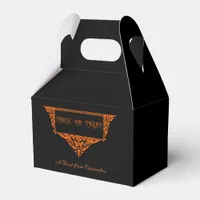 Halloween Pumpkin Orange Trick or Treat  Favor Boxes