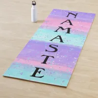 Namaste Purple and Pink Pastel Yoga Mat