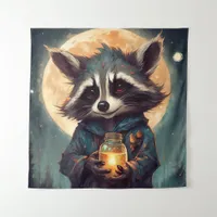 Adorable Raccoon With a Magic Potion Tapestry