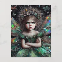 Grumpy Fairy Postcard