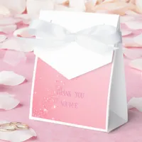 Elegant Pink Sparkle Design for Wedding Invites & Favor Boxes