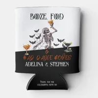 Gothic Wedding Skeleton Booze Food Bad Dance Moves Can Cooler