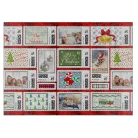 Photos Stamp Collage Red PSCR Cutting Board