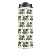 Lil Cowboy and Bear Country and Western Themed Thermal Tumbler