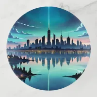 Out of this World - Magical Nighttime Skyline Trinket Tray