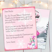 Personalized Letter from Santa Claus for Girls